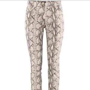 H&M Snakeskin Print Jeans - Size 6